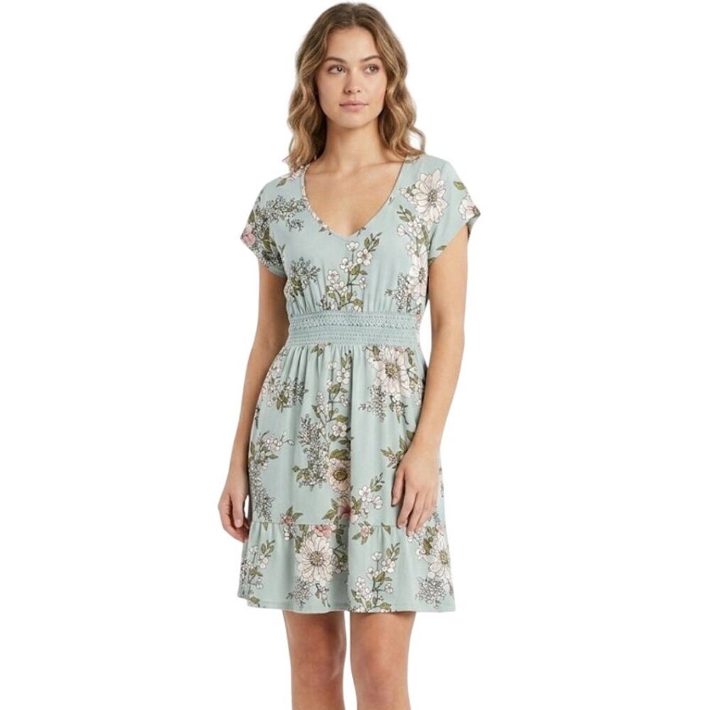 No Boundaries Floral Mini Dress Summer Lightweight Crocheted Lace Plus Size XL